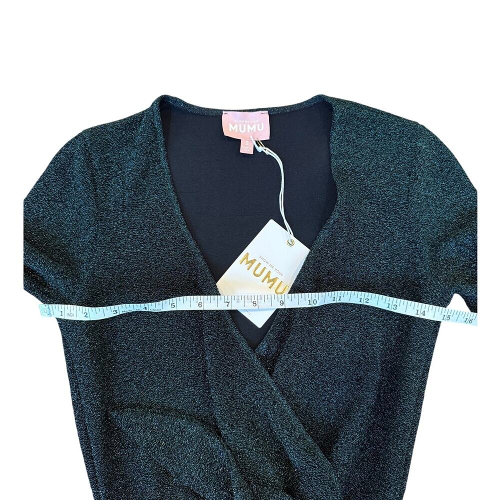 Show Me Your Mumu Kimora Mini Dress Emerald Sparkle NWT Small - Picture 5 of 8